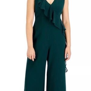 NWT Connected Apparel - Green Wide-leg Jumpsuit